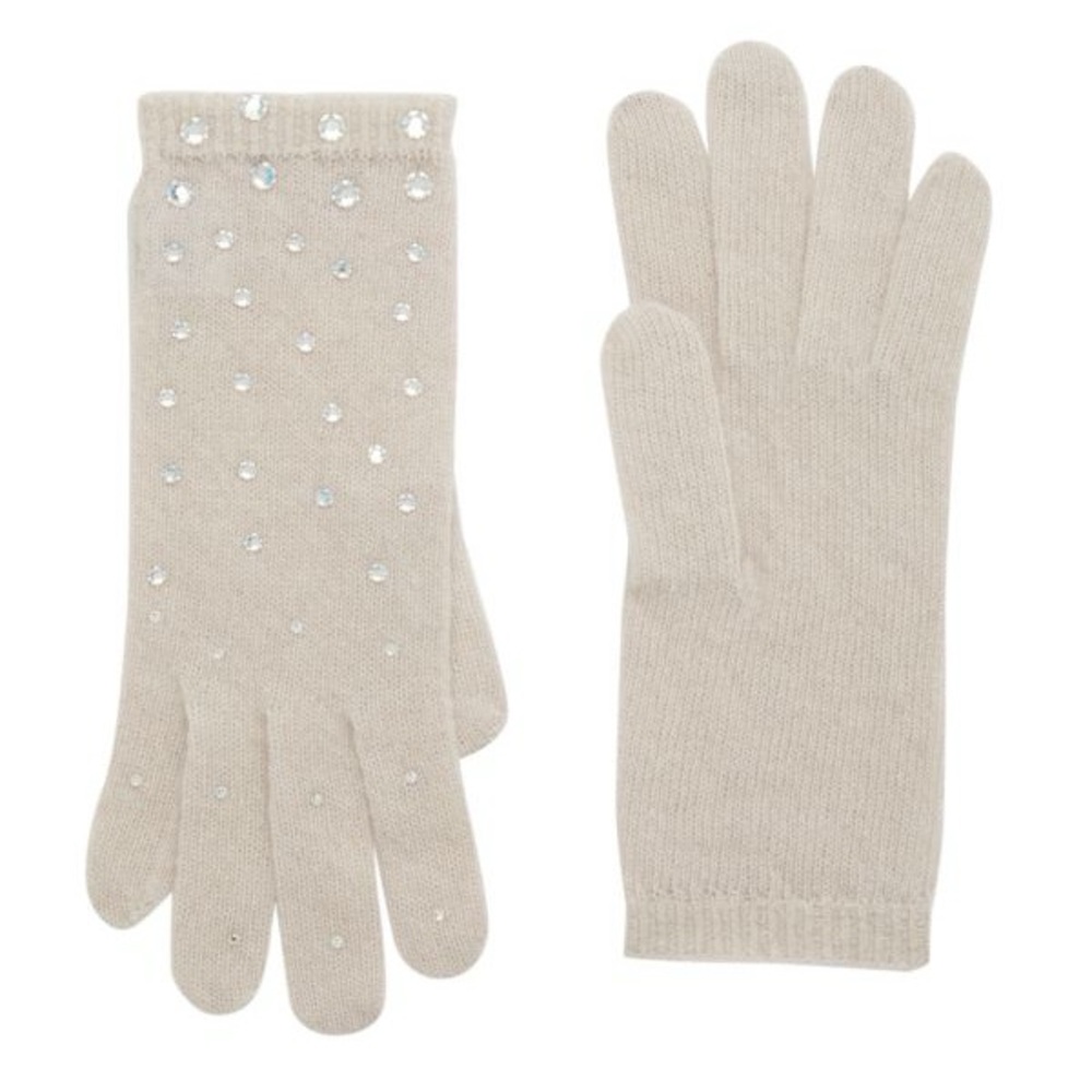 CAROLYN ROWAN COLLECTION
Crystal Embellished Cashmere Gloves